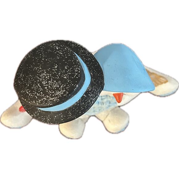 Vintage Mold Snowmen Cuddling Snowflake - Picture 2 of 5